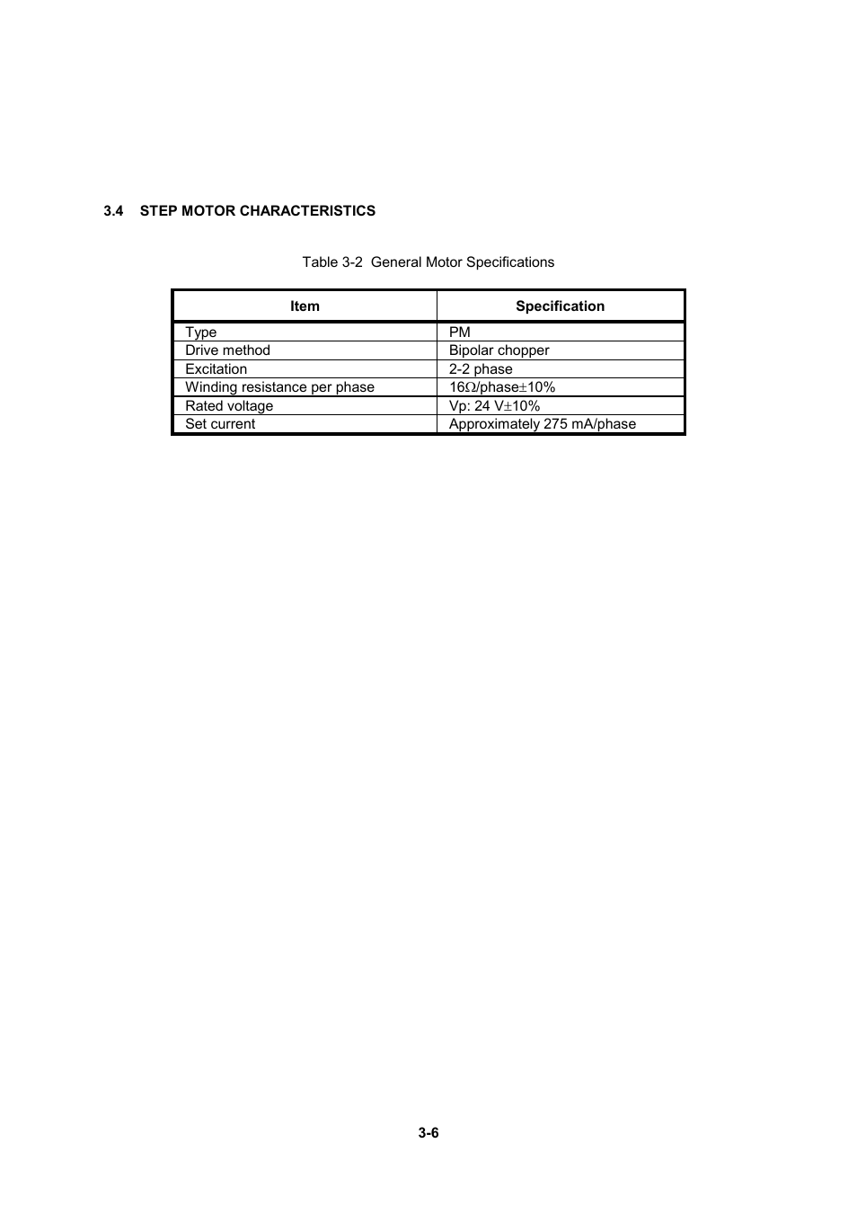 4 step motor characteristics | Seiko Instruments LTP F Series User Manual | Page 24 / 86