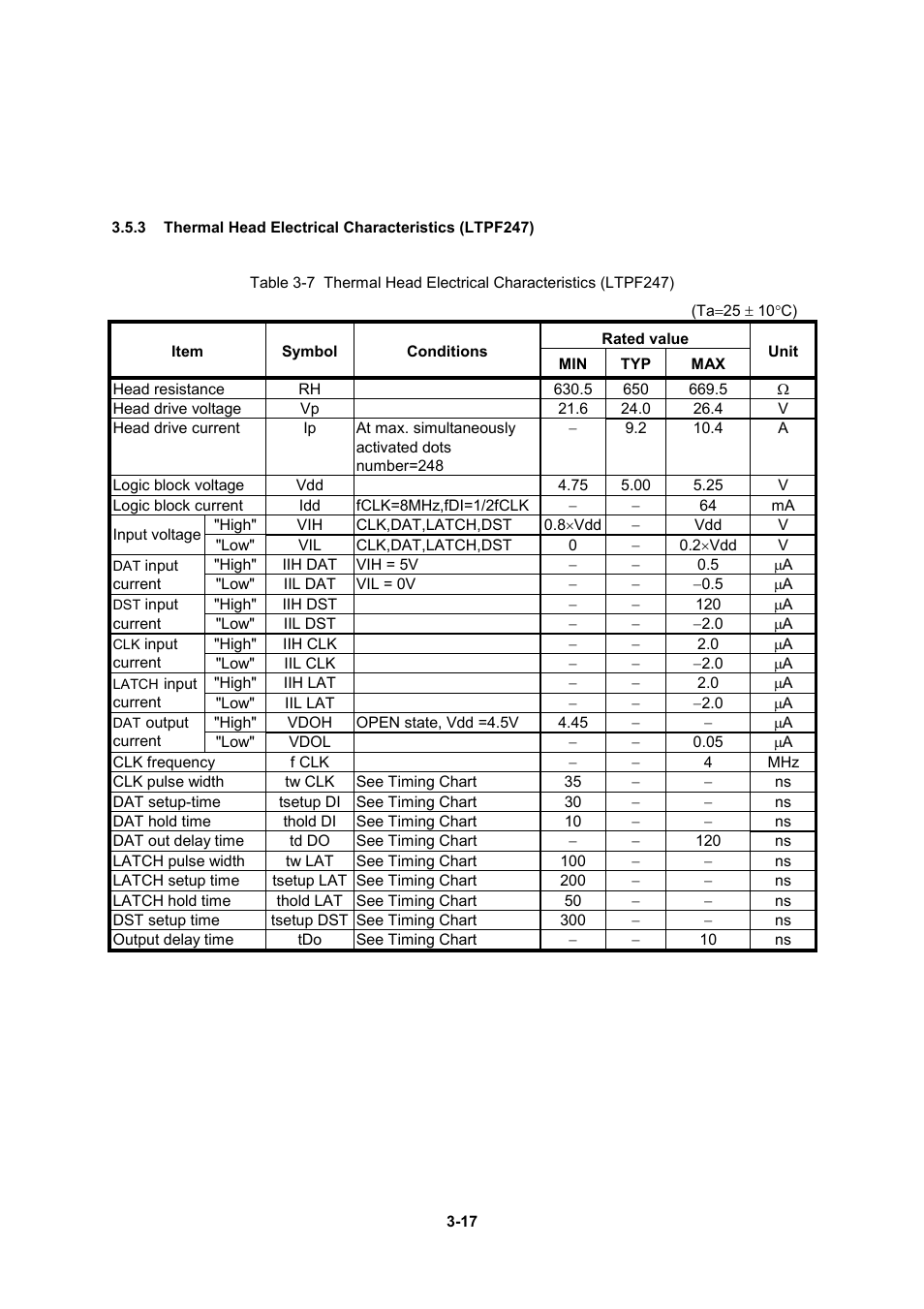 Seiko Instruments LTP F Series User Manual | Page 35 / 86