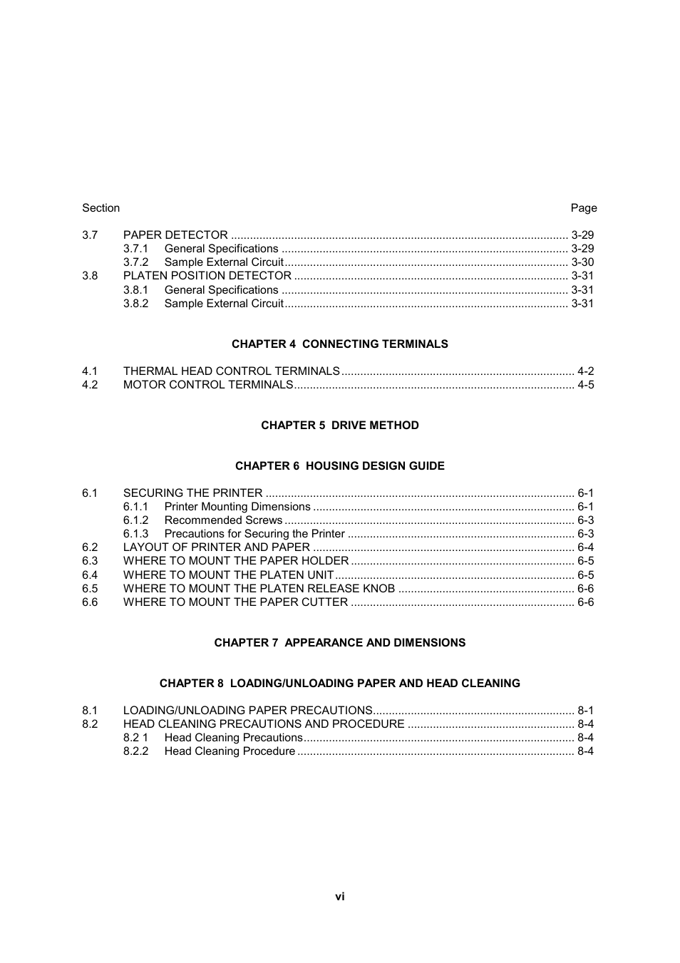 Seiko Instruments LTP F Series User Manual | Page 6 / 86