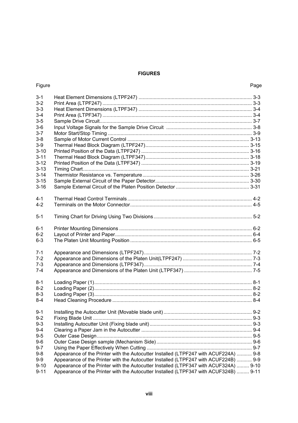 Seiko Instruments LTP F Series User Manual | Page 8 / 86