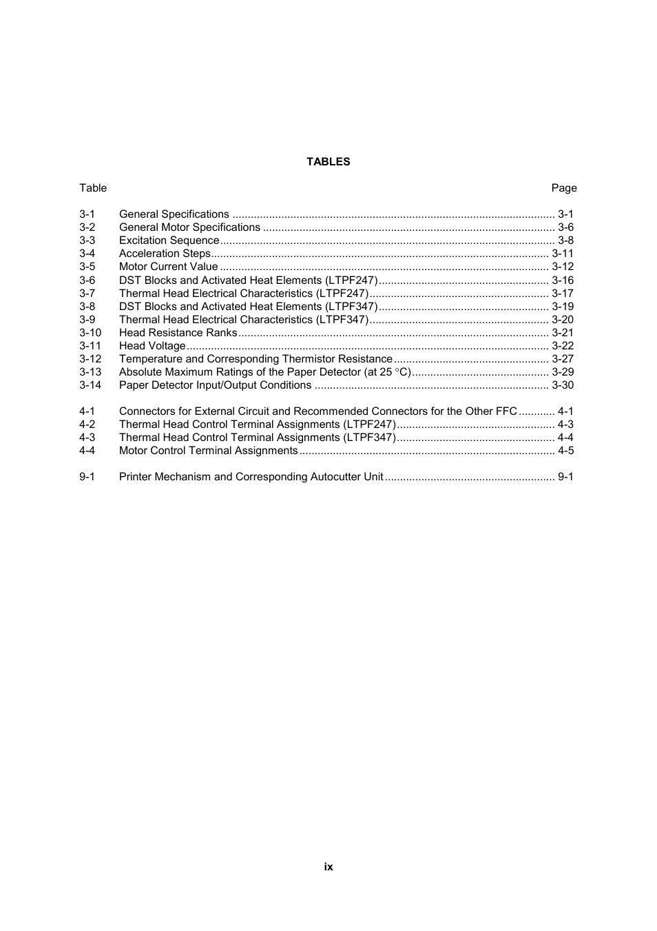 Seiko Instruments LTP F Series User Manual | Page 9 / 86