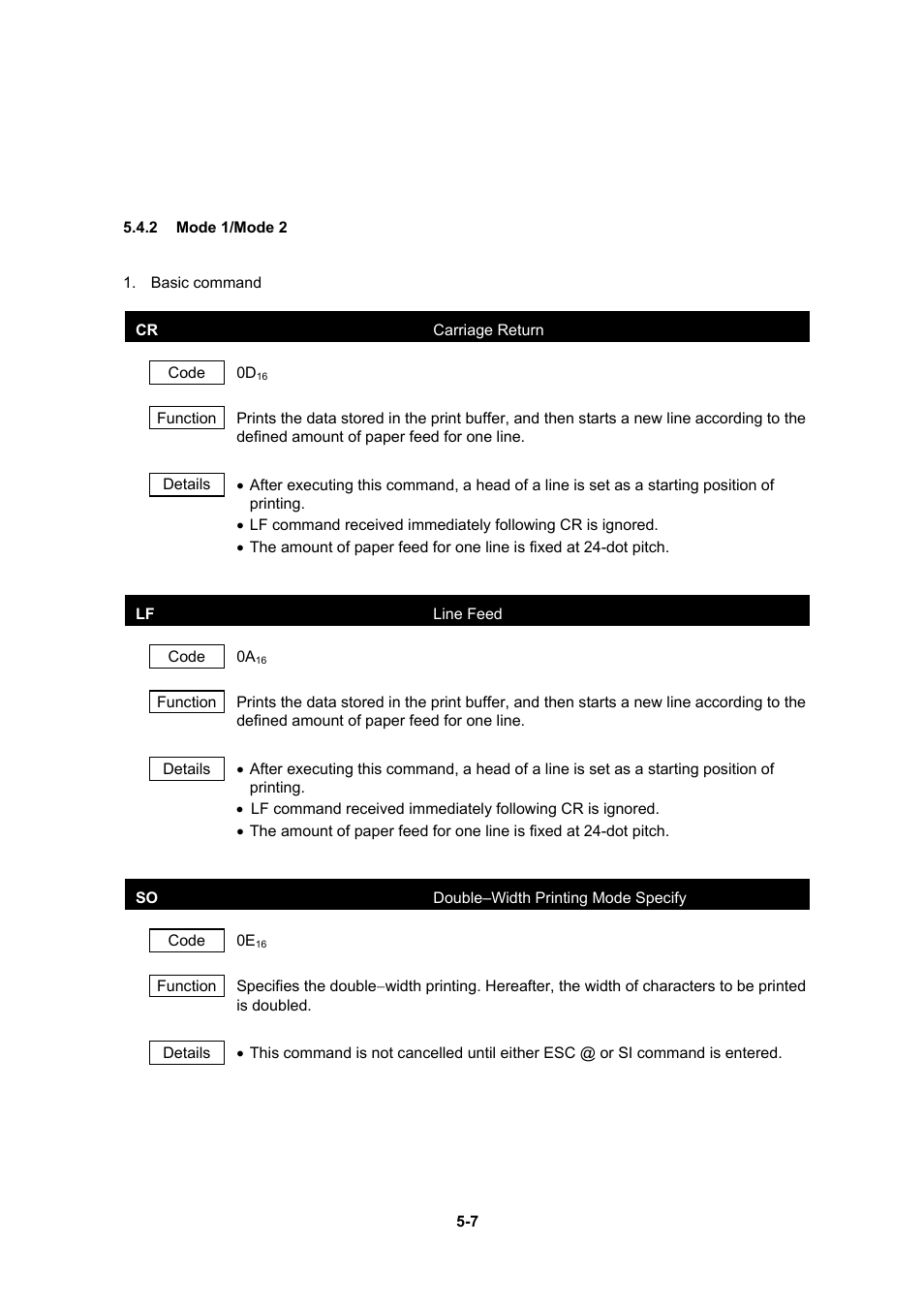 2 mode 1/mode 2 | Seiko Instruments DPU-30 User Manual | Page 35 / 84