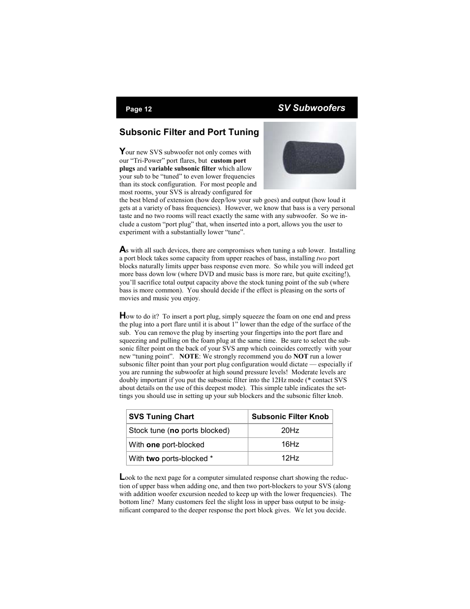 SV Sound SVS Subwoofer PB12-Ultra User Manual | Page 12 / 16
