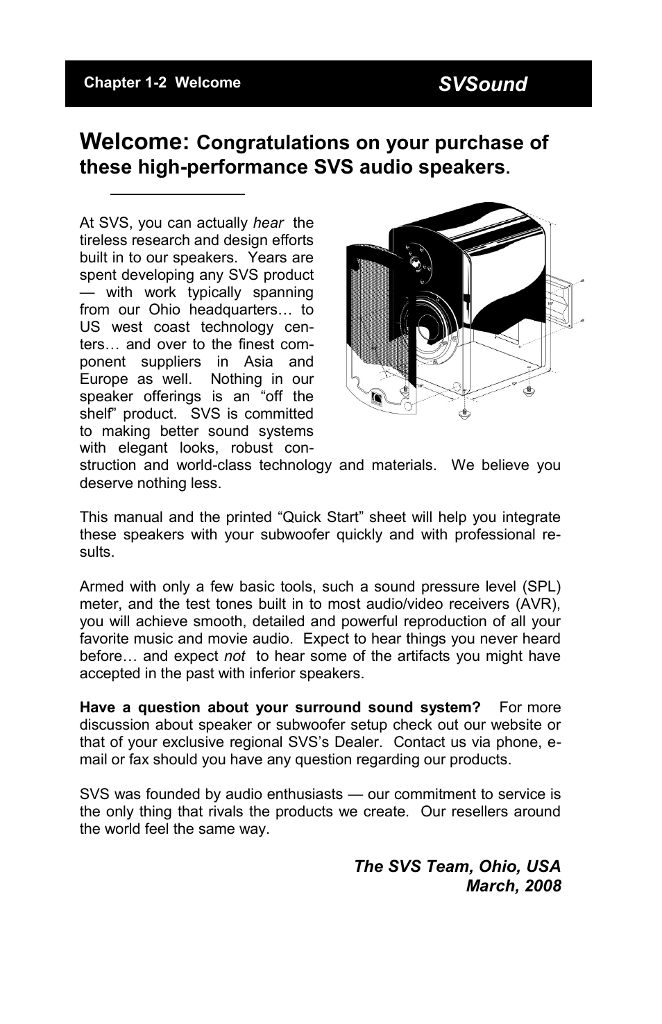 Welcome | SV Sound SCS-01 User Manual | Page 2 / 24