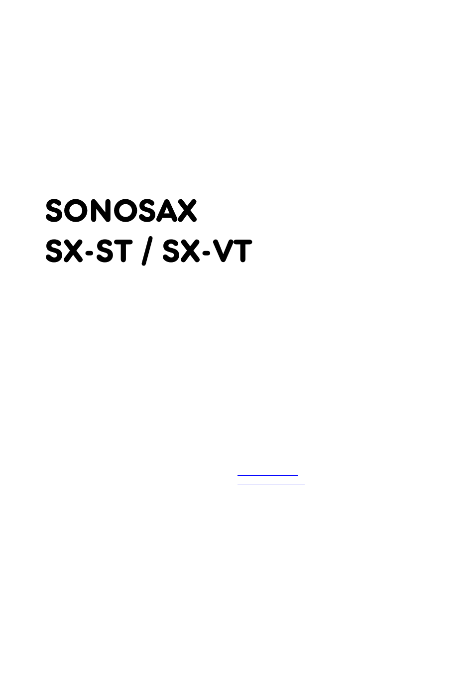 SV Sound SX-VT User Manual | 31 pages