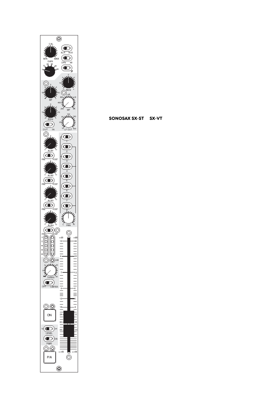 Mic / line input module | SV Sound SX-VT User Manual | Page 11 / 31
