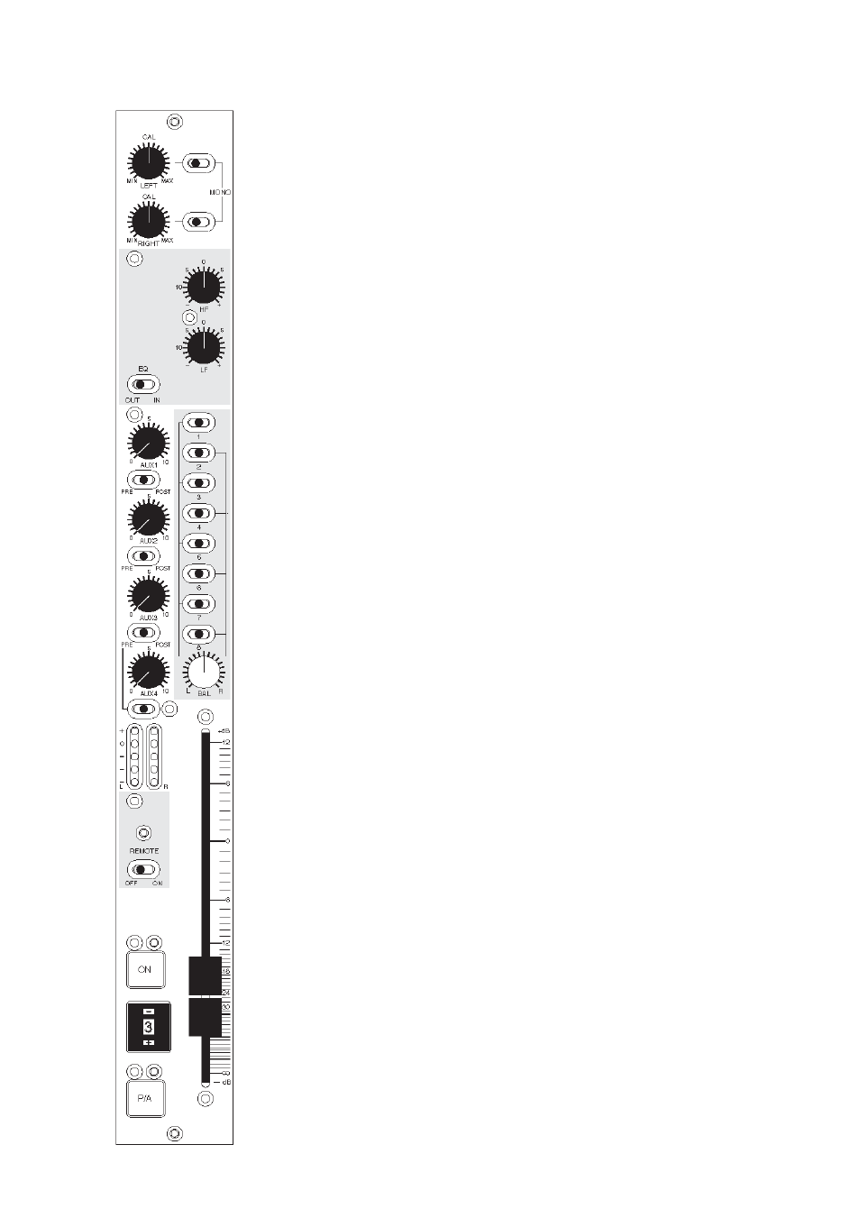 Stereo line input module | SV Sound SX-VT User Manual | Page 18 / 31