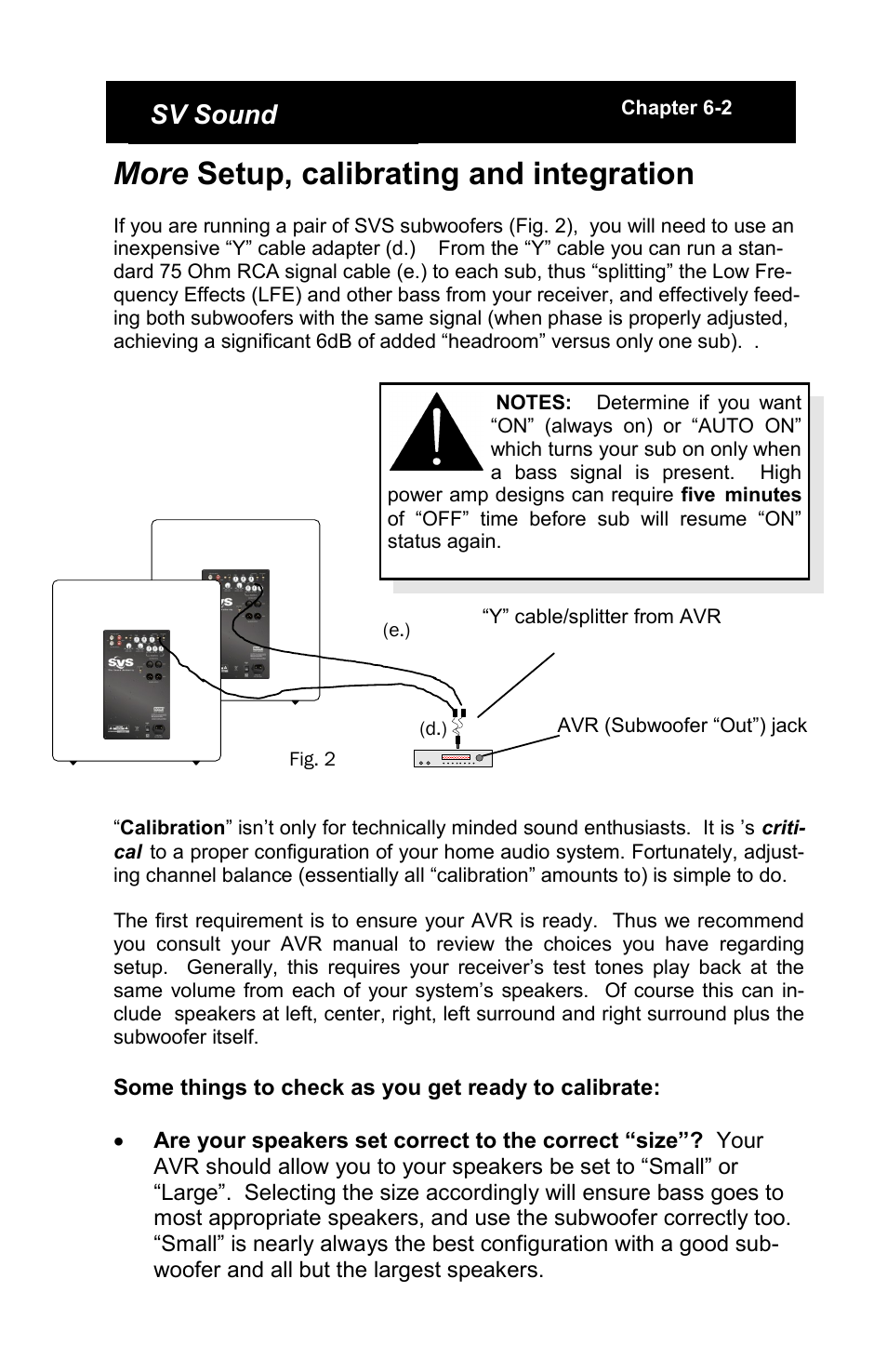 More setup, calibrating and integration, Sv sound | SV Sound PB10-NSD User Manual | Page 8 / 12