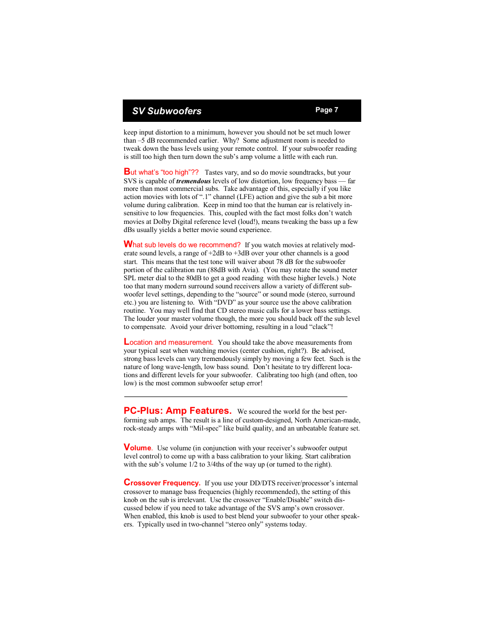 SV Sound 25-31PC+ User Manual | Page 7 / 12
