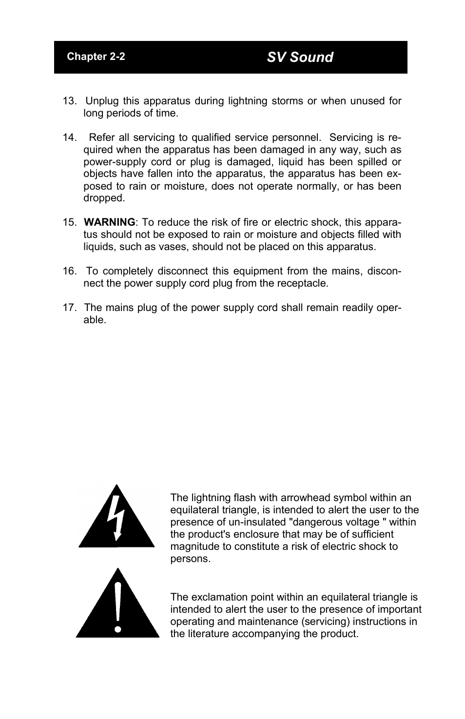 Sv sound | SV Sound PB13 User Manual | Page 3 / 22