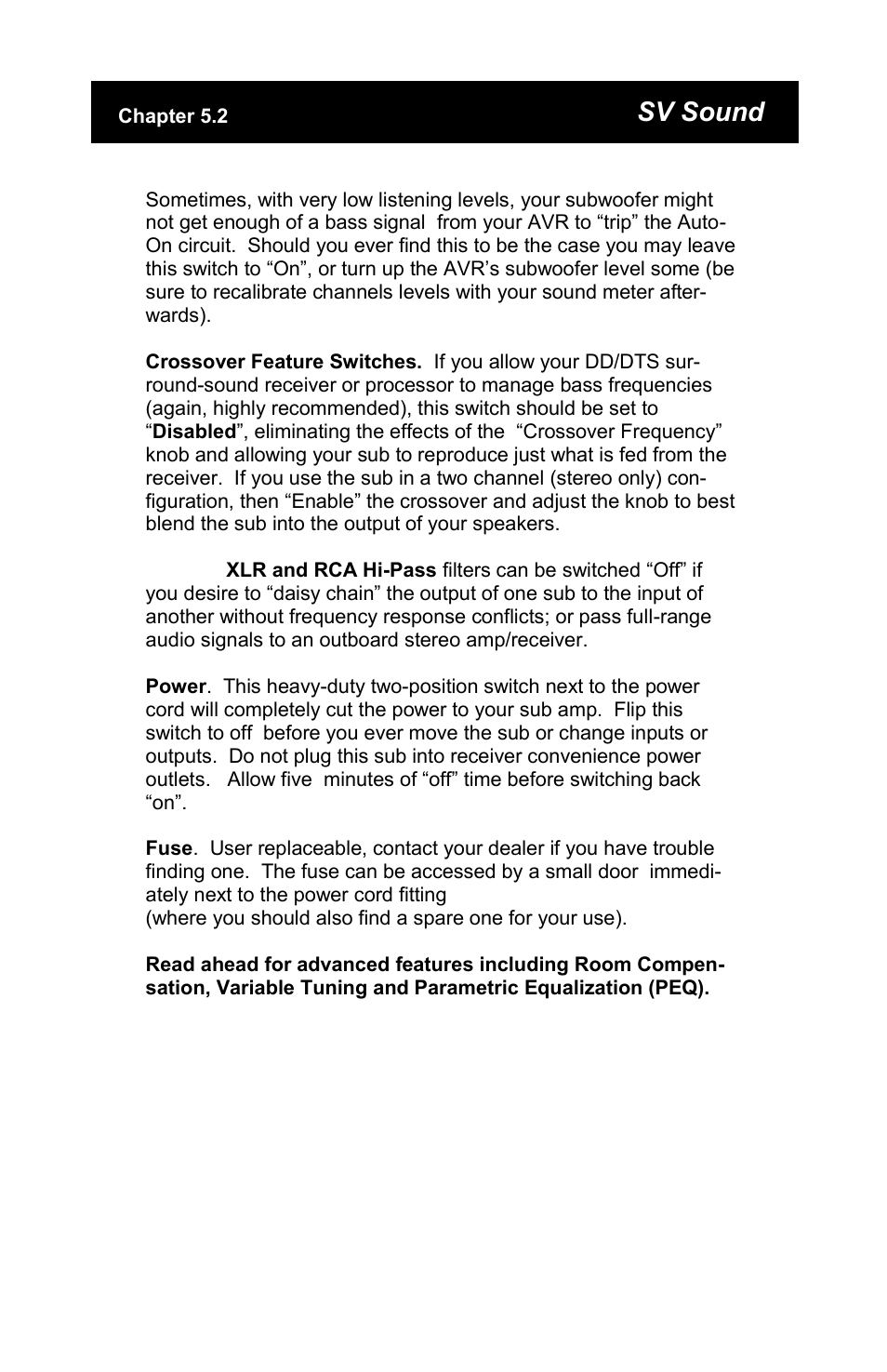 Sv sound | SV Sound PB13 User Manual | Page 7 / 22