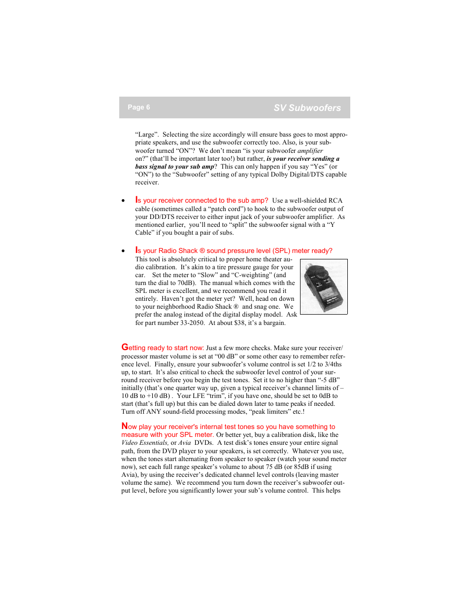 SV Sound 16-46PCi User Manual | Page 6 / 12