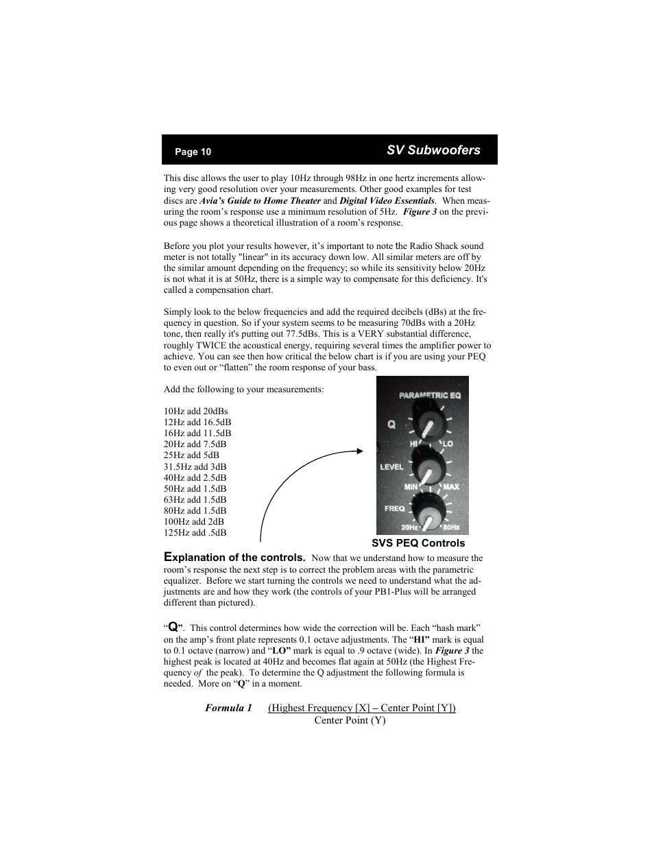 SV Sound SVS PB1-Plus User Manual | Page 10 / 16