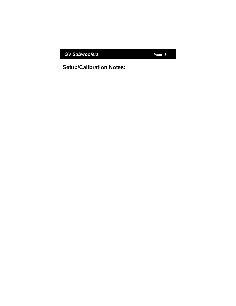 SV Sound SVS PB2-ISD User Manual | Page 13 / 14
