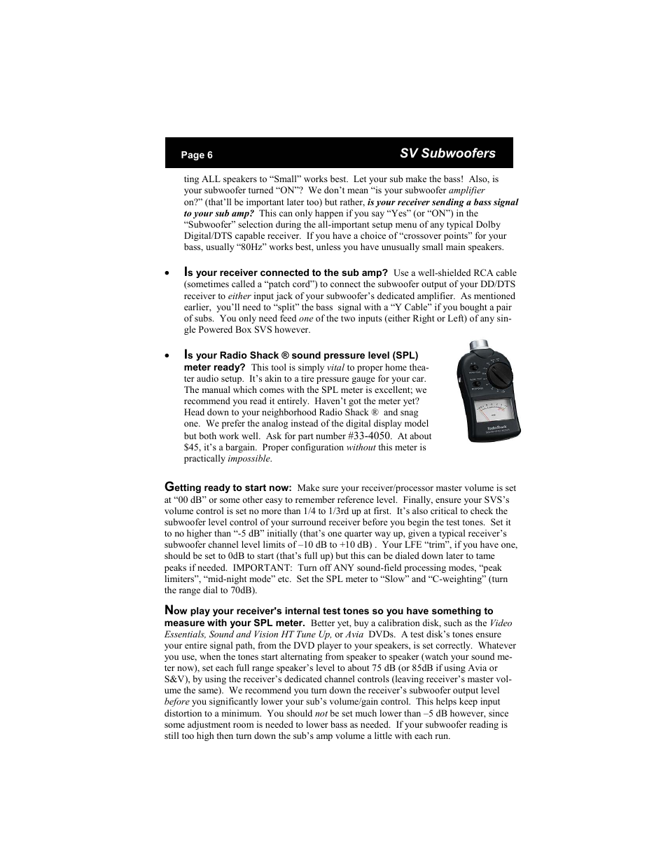 SV Sound SVS PB2-ISD User Manual | Page 6 / 14