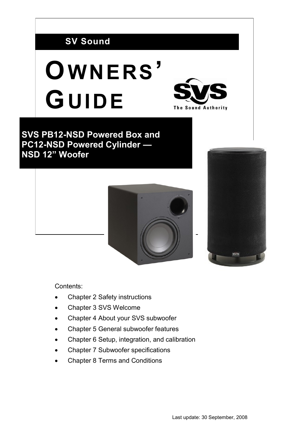 SV Sound PC12-NSD User Manual | 14 pages