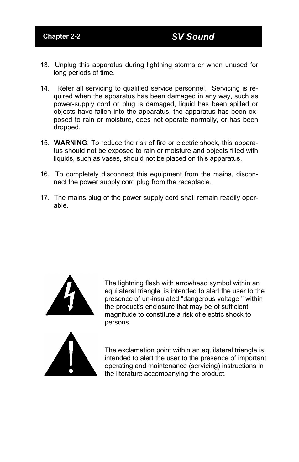 Sv sound | SV Sound PC12-NSD User Manual | Page 3 / 14