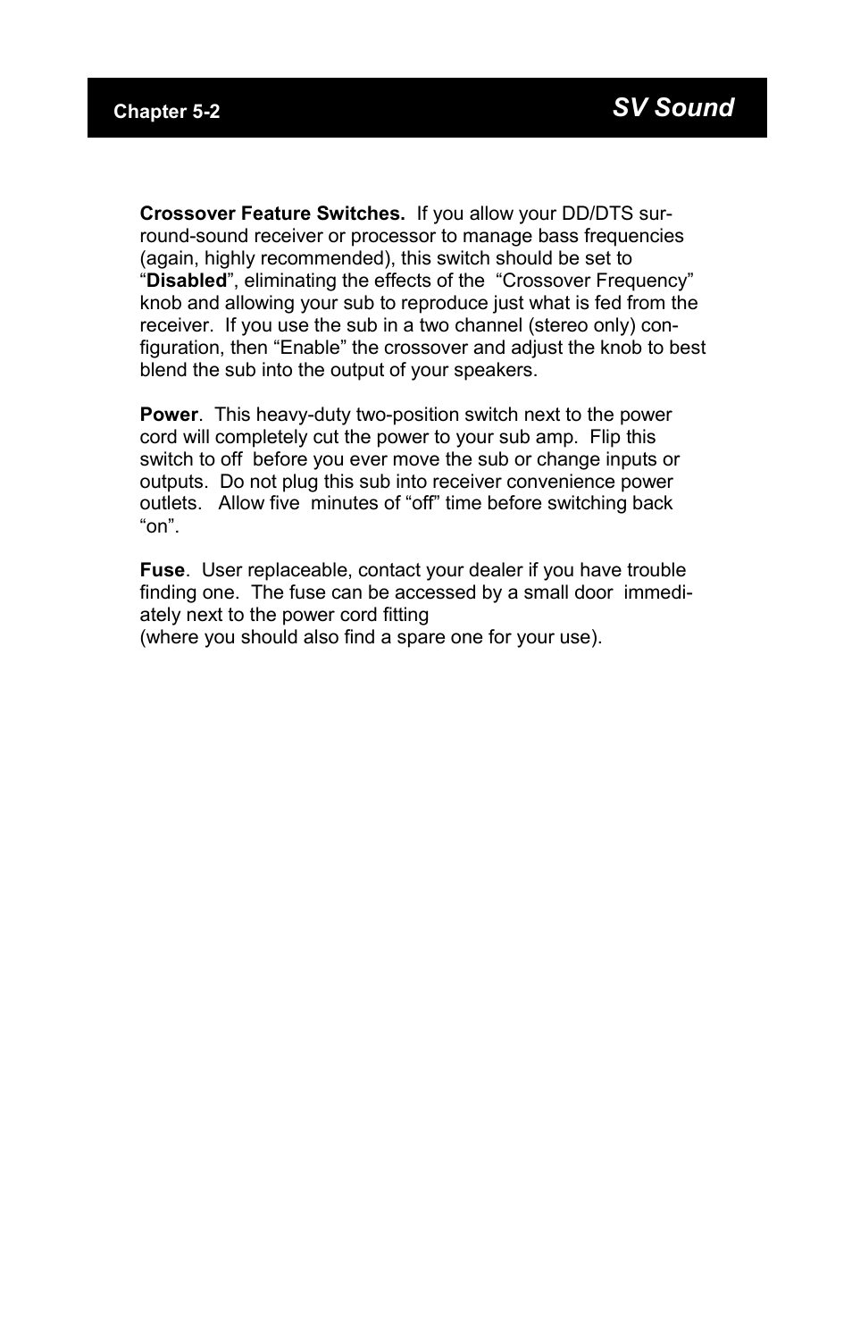 Sv sound | SV Sound PC12-NSD User Manual | Page 7 / 14