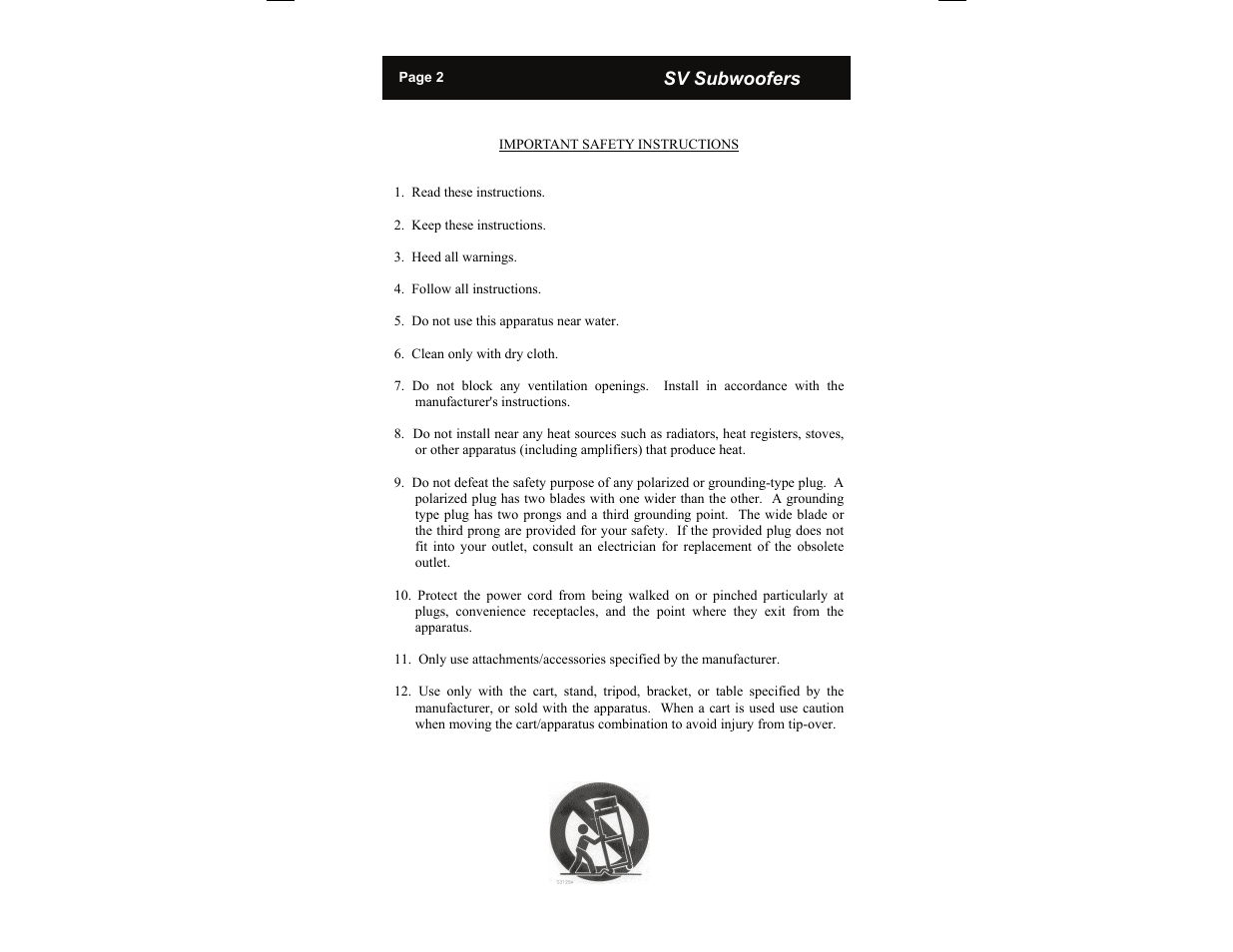 SV Sound PB10-ISD User Manual | Page 2 / 16