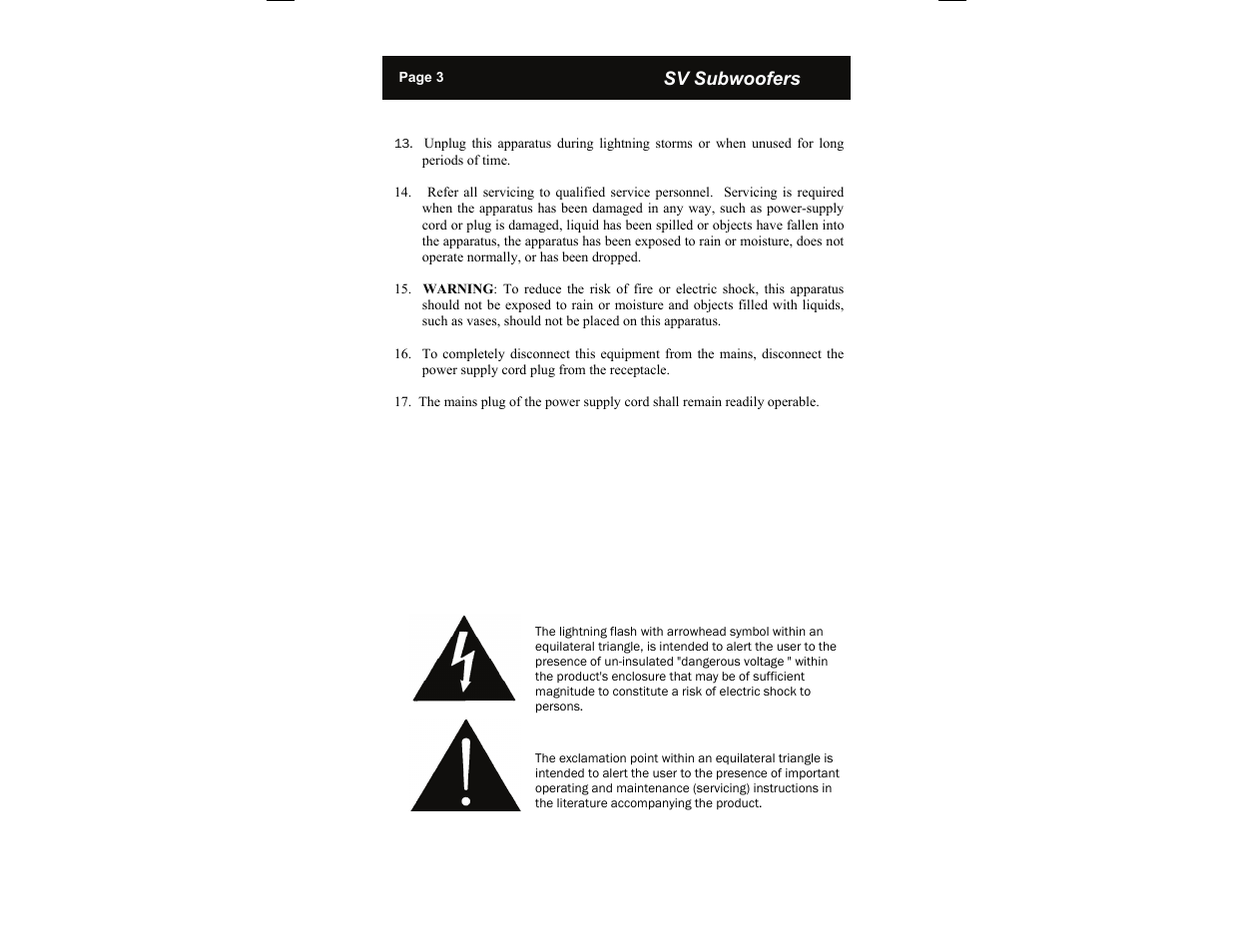 SV Sound PB10-ISD User Manual | Page 3 / 16