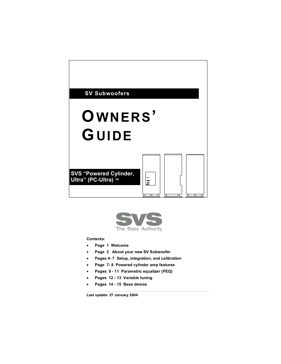 SV Sound PC-Ultra User Manual | 16 pages