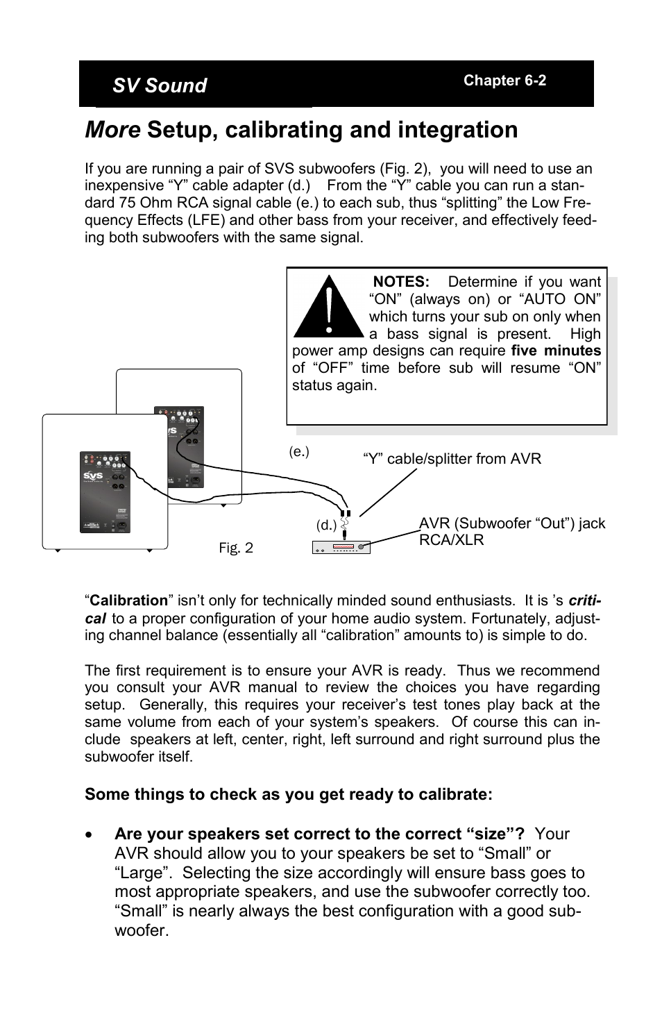 More setup, calibrating and integration, Sv sound | SV Sound SB12-Plus User Manual | Page 9 / 19