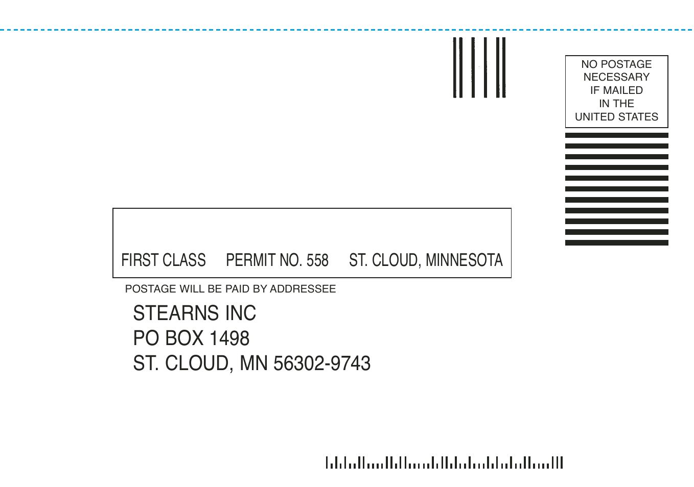 Business reply mail | Stearns YUKATAT B523 User Manual | Page 20 / 20