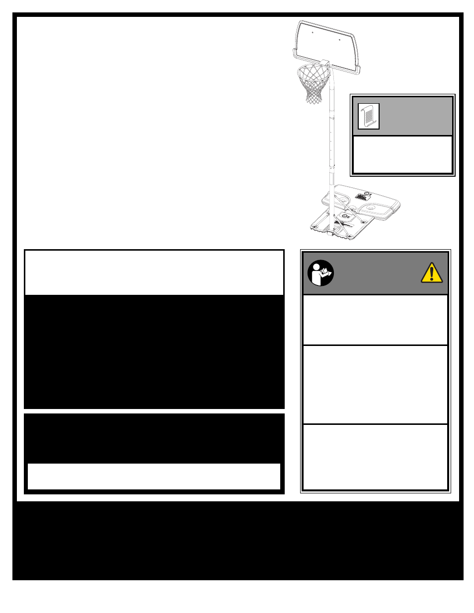 Gebrauchsanleitung für tragbare systeme, Manual del propietario del sistema portátil, Système portable - manuel de l'utilisateur | Spalding M6525041 User Manual | Page 2 / 27