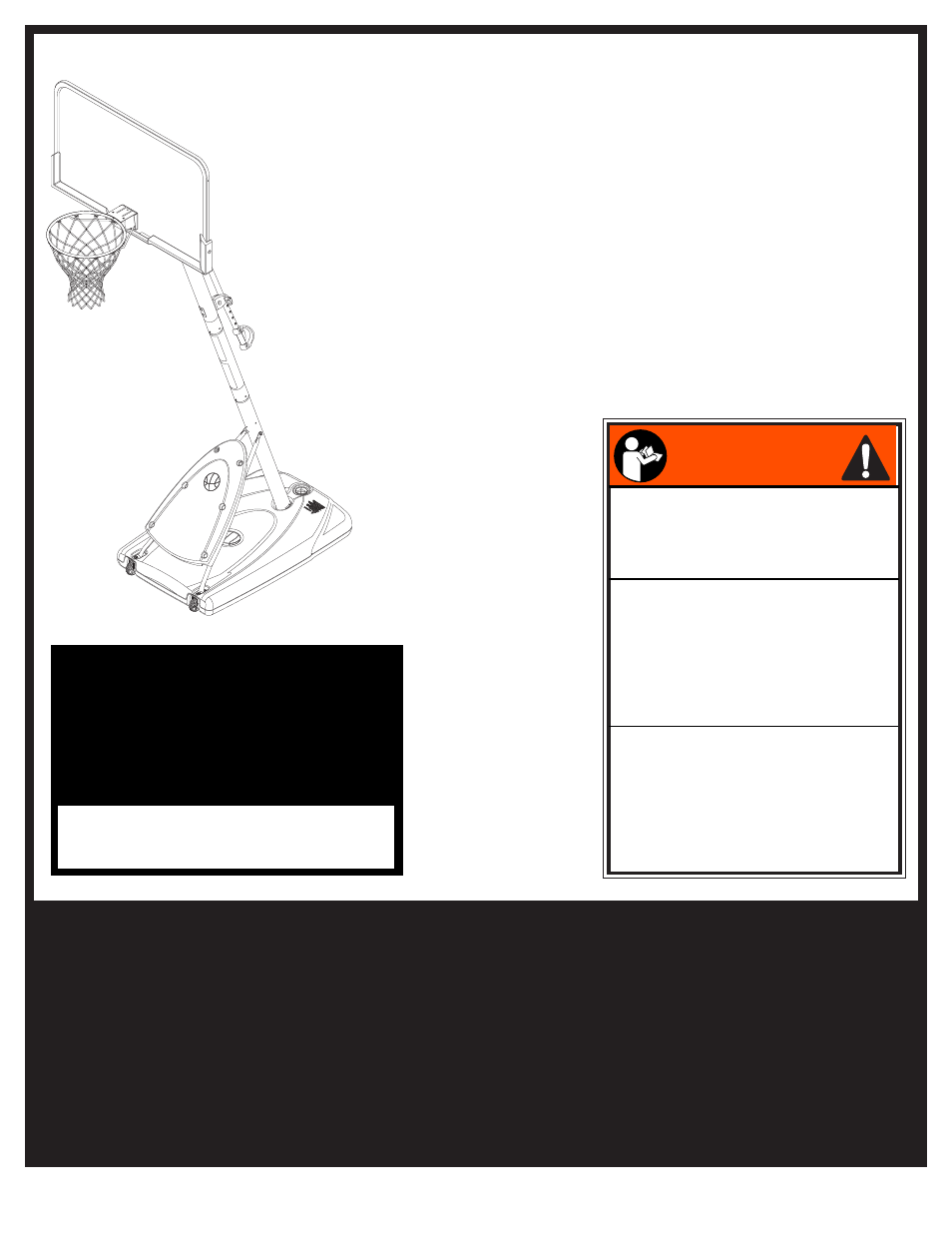 Système portable manuel d'utilisation, Tragbares system gebrauchsanleitung, Sistema portátil manual del propietario | Français español deutsch | Spalding M662004 User Manual | Page 2 / 40