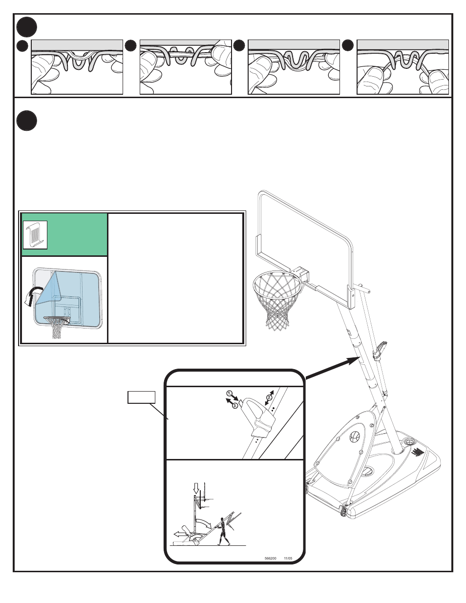 Height adjustment, Moving system | Spalding M662004 User Manual | Page 39 / 40