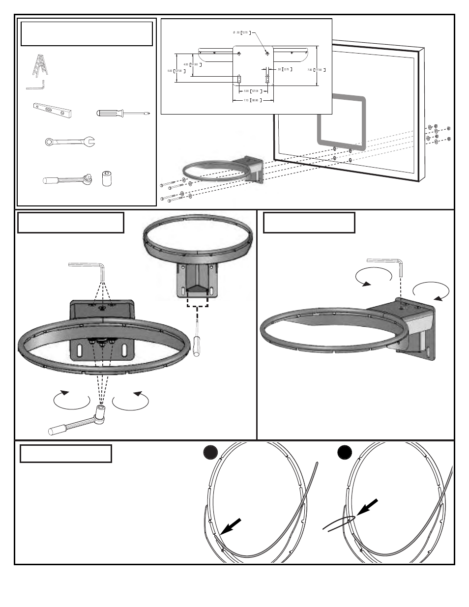 Required tools and materials, Install net, A. b | Spalding M415221 User Manual | Page 2 / 2