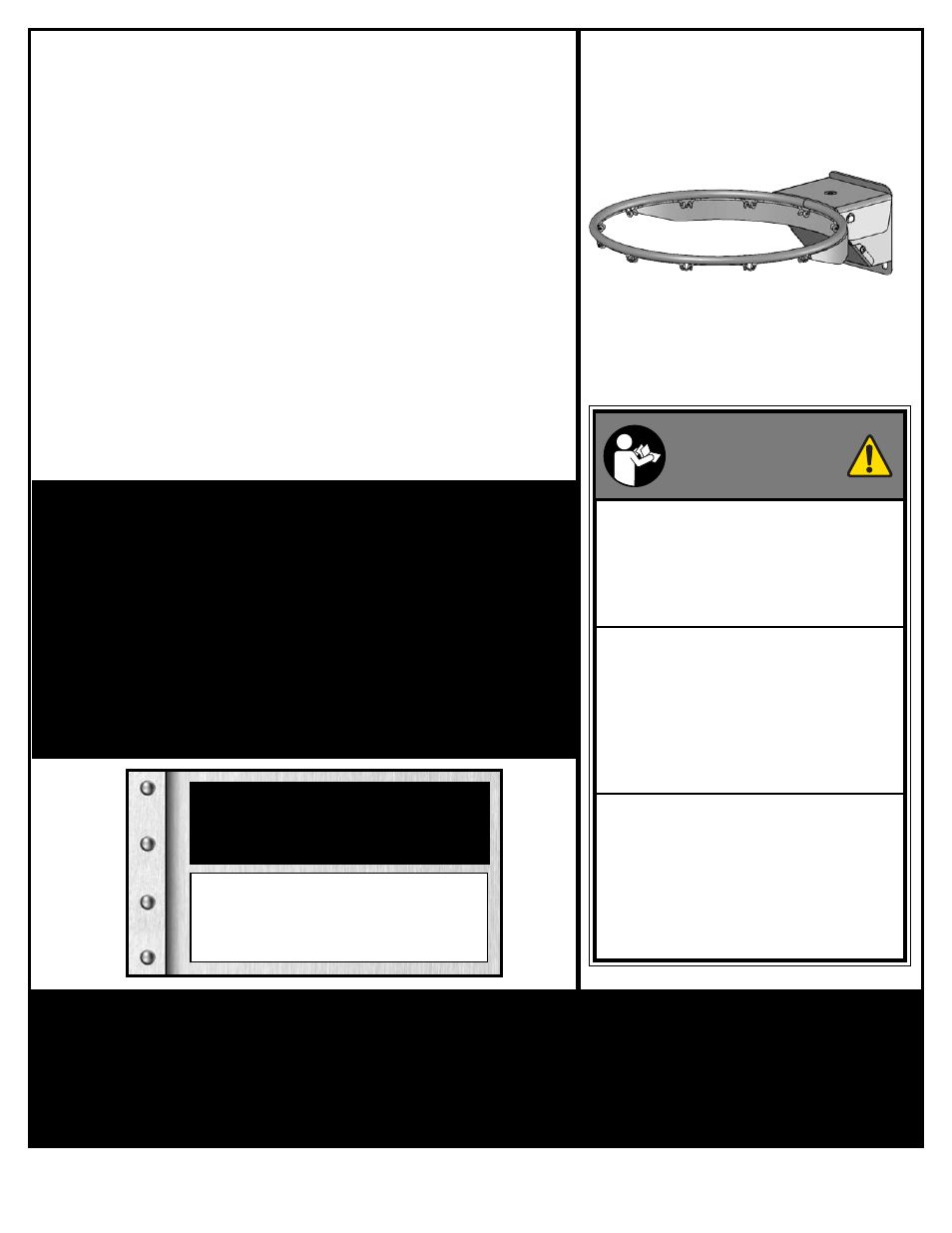 Ring gebrauchsanleitung, Aro manual de usuario, Anneau guide d’utilisation | Spalding M415064 User Manual | Page 2 / 4