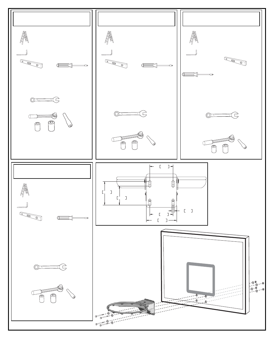 Required tools and materials, Outils et matériel requis, Benötigte werkzeuge und materialien | Herramientas y materiales requeridos | Spalding M415064 User Manual | Page 3 / 4