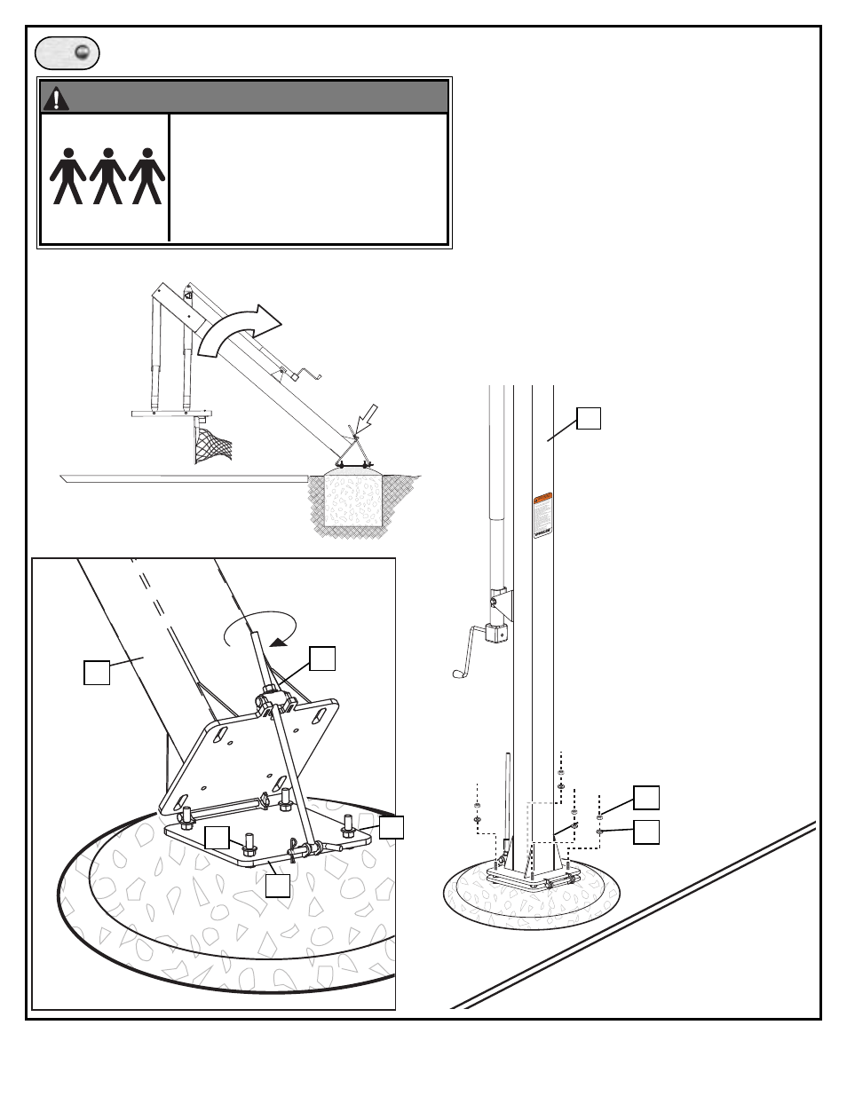 Pla yin g sur fac e, Warning | Spalding M85544C User Manual | Page 16 / 19