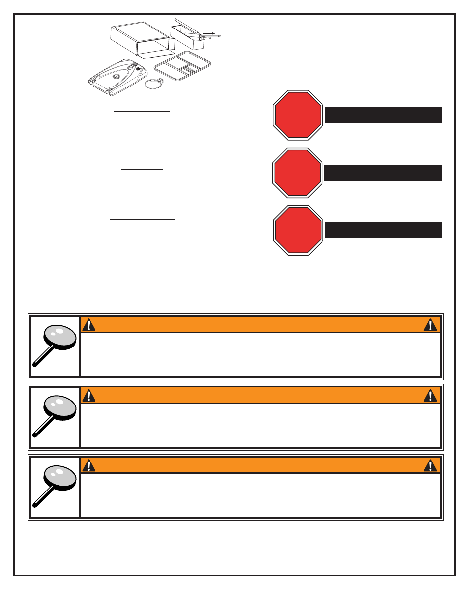 Stop, Halt, Alto! alto | Alto, Avertissement, Warnung, Advertencia | Spalding M6611341 User Manual | Page 35 / 64