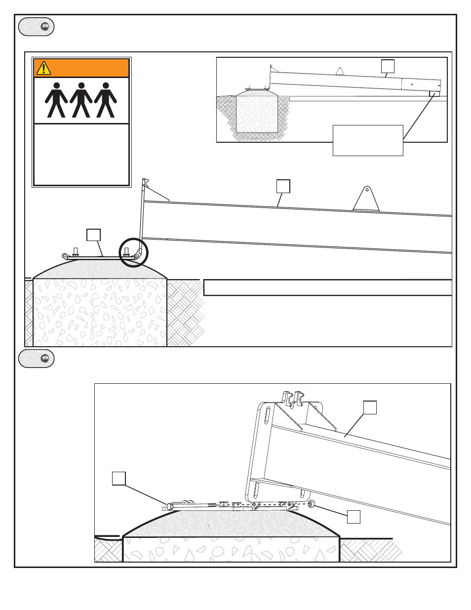 Playing surface, Warning | Spalding M88604C1 User Manual | Page 9 / 20