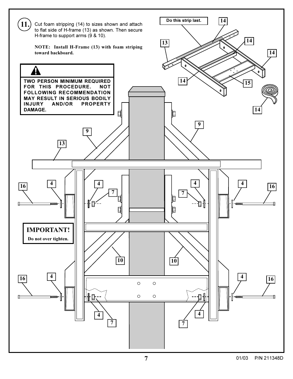 Warning | Spalding 211348D User Manual | Page 7 / 16