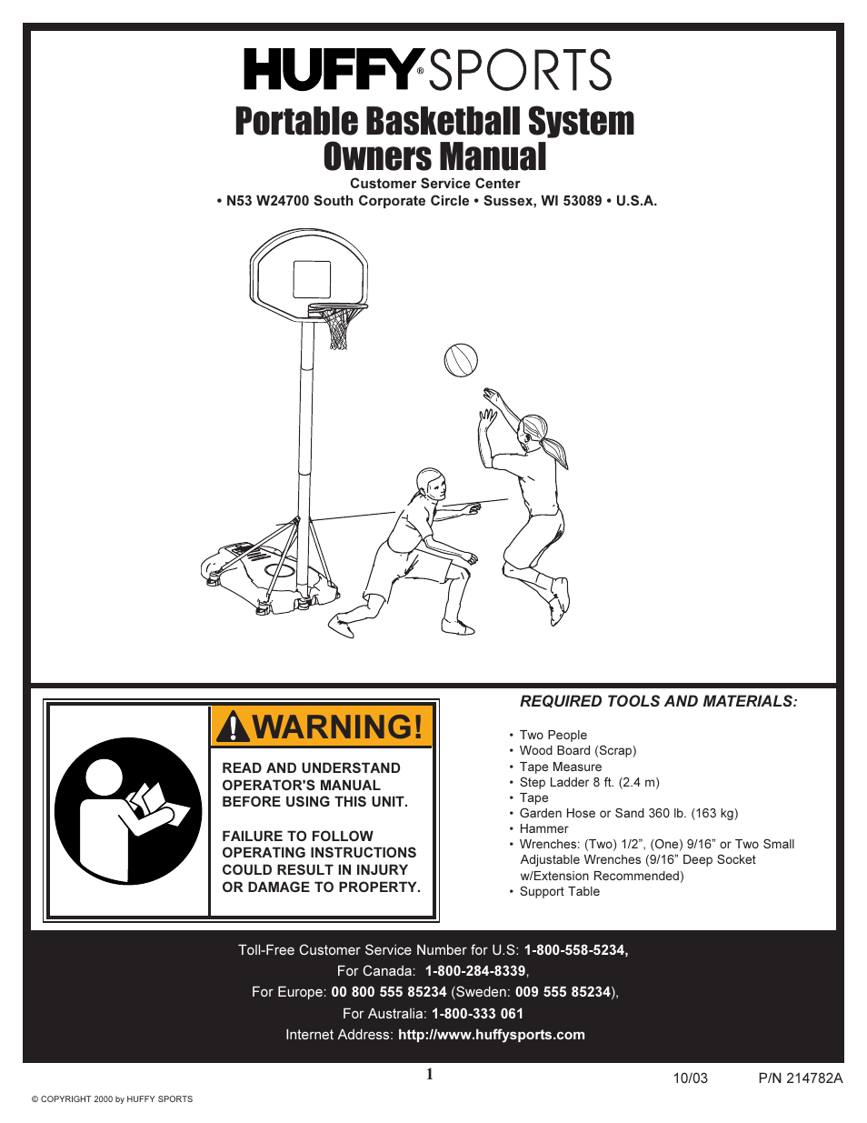 Spalding 214782A User Manual | 43 pages