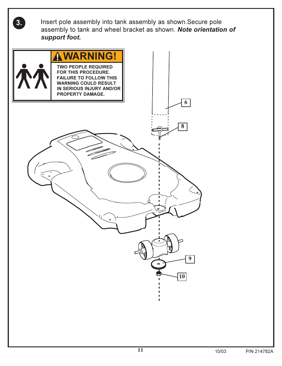 Warning | Spalding 214782A User Manual | Page 11 / 43