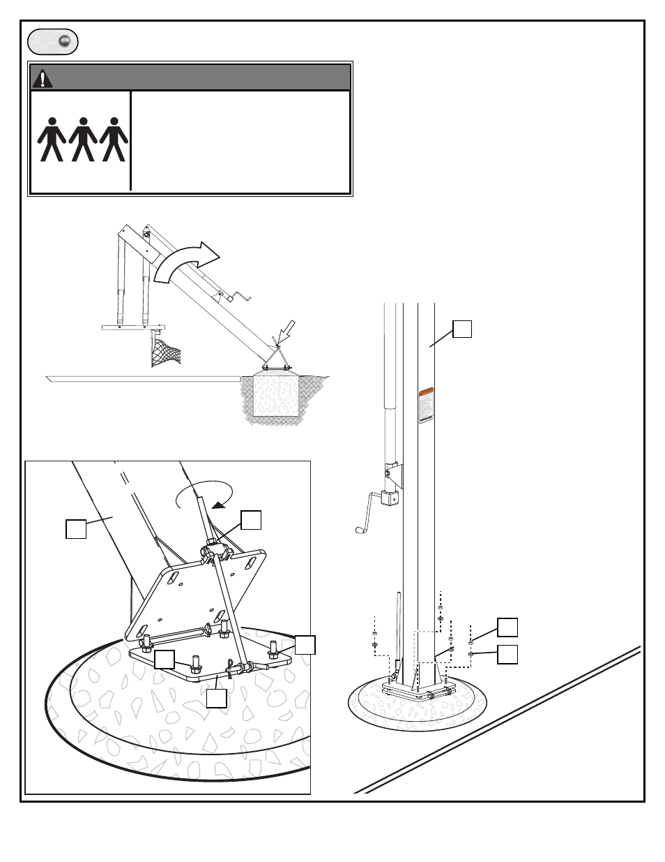 Pla yin g sur fac e, Warning | Spalding M86724C User Manual | Page 16 / 19