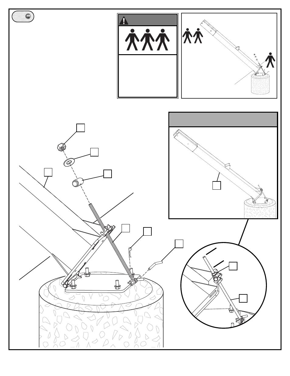 Pl ay in g su rf ac e, Completed assembly | Spalding M86724C User Manual | Page 9 / 19