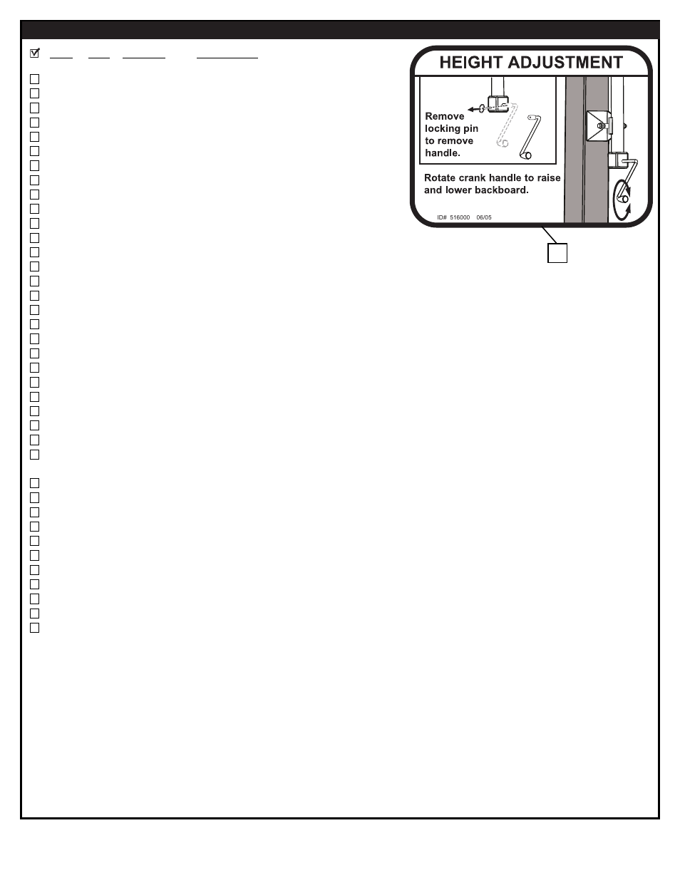 Parts list | Spalding M8872411 User Manual | Page 3 / 19