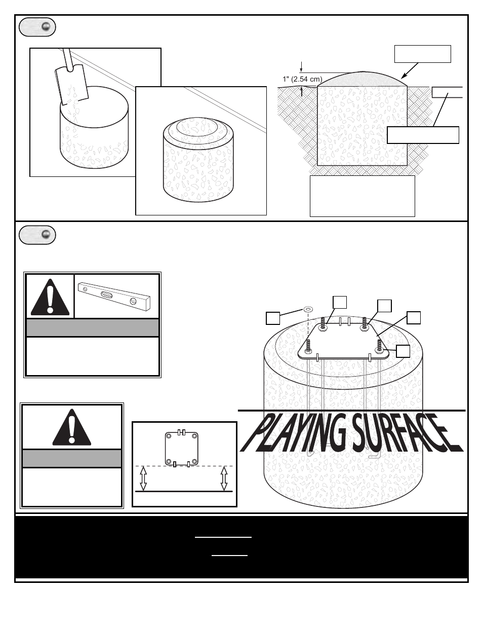 Important, Side view | Spalding M8872411 User Manual | Page 6 / 19