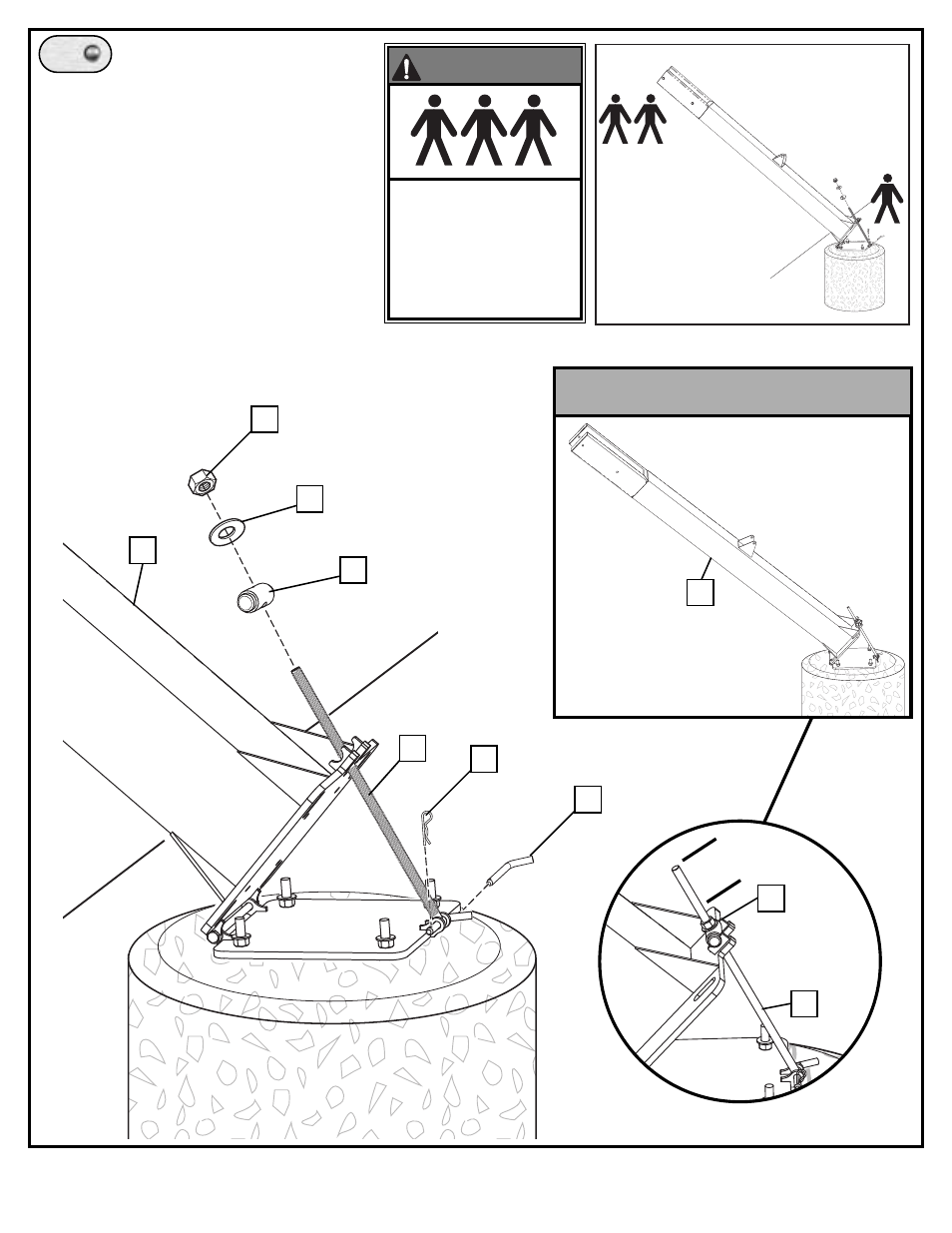 Pl ay in g su rf ac e, Completed assembly | Spalding M8872411 User Manual | Page 9 / 19