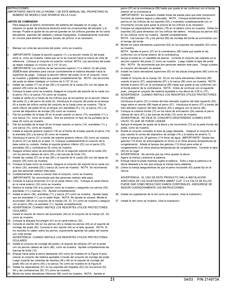 Spalding 214973A User Manual | Page 21 / 25