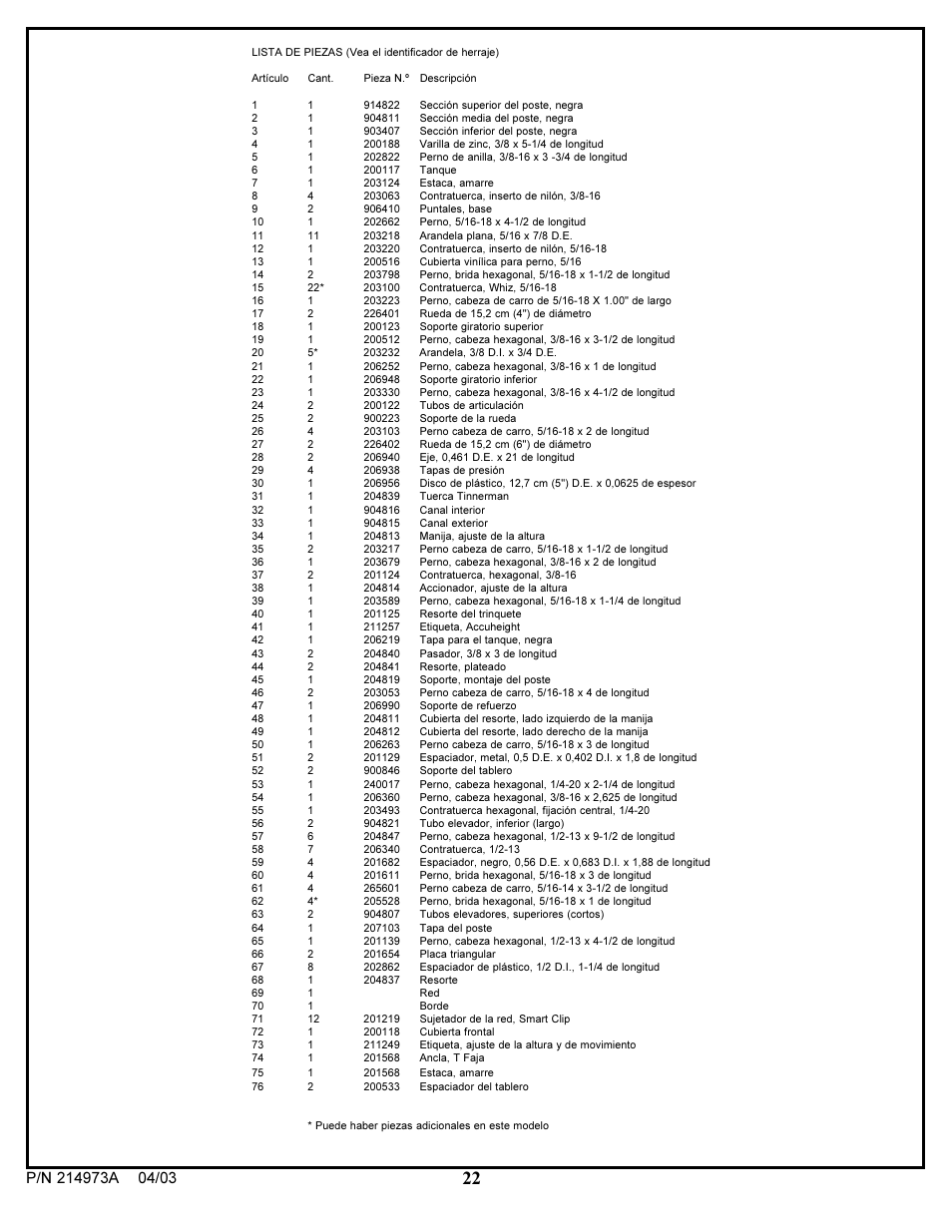 Spalding 214973A User Manual | Page 22 / 25