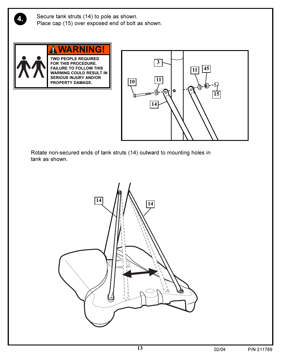 Warning | Spalding 211789 User Manual | Page 13 / 32