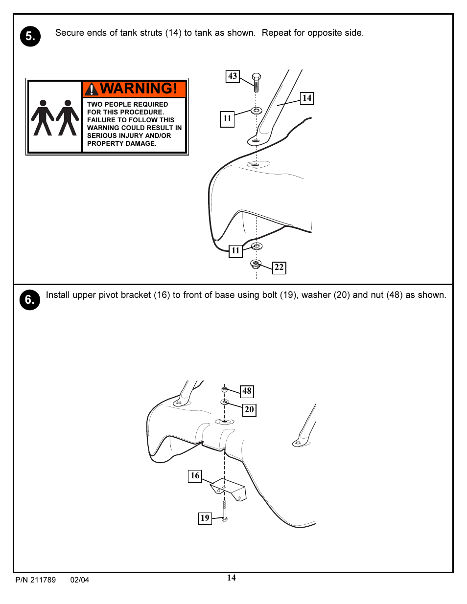 Warning | Spalding 211789 User Manual | Page 14 / 32
