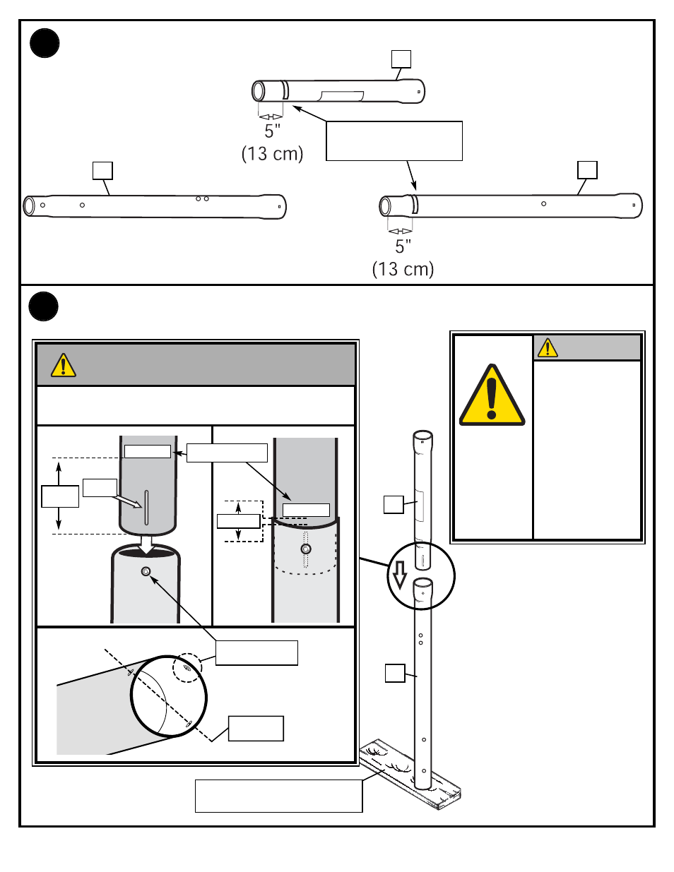 Important, Hole, Caution | Spalding M682001 User Manual | Page 9 / 23