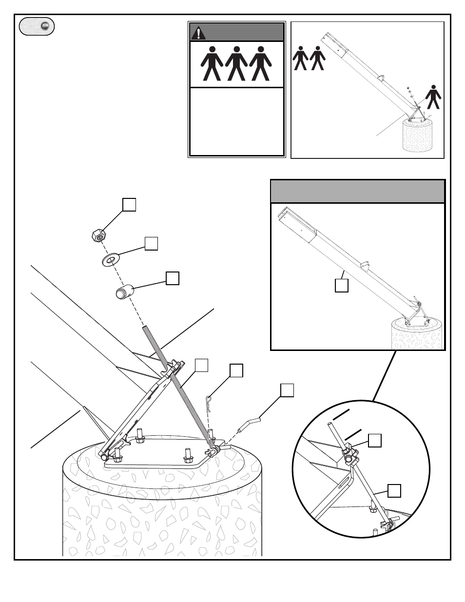 Pl ay in g su rf ac e, Completed assembly | Spalding M8660411 User Manual | Page 9 / 19